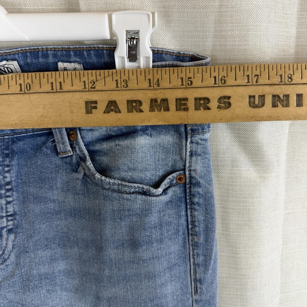 Lucky Brand Ava Crop Jeans Womens 8/29 Medium Wash Slim Raw Hem Stretch Denim - Picture 5 of 15